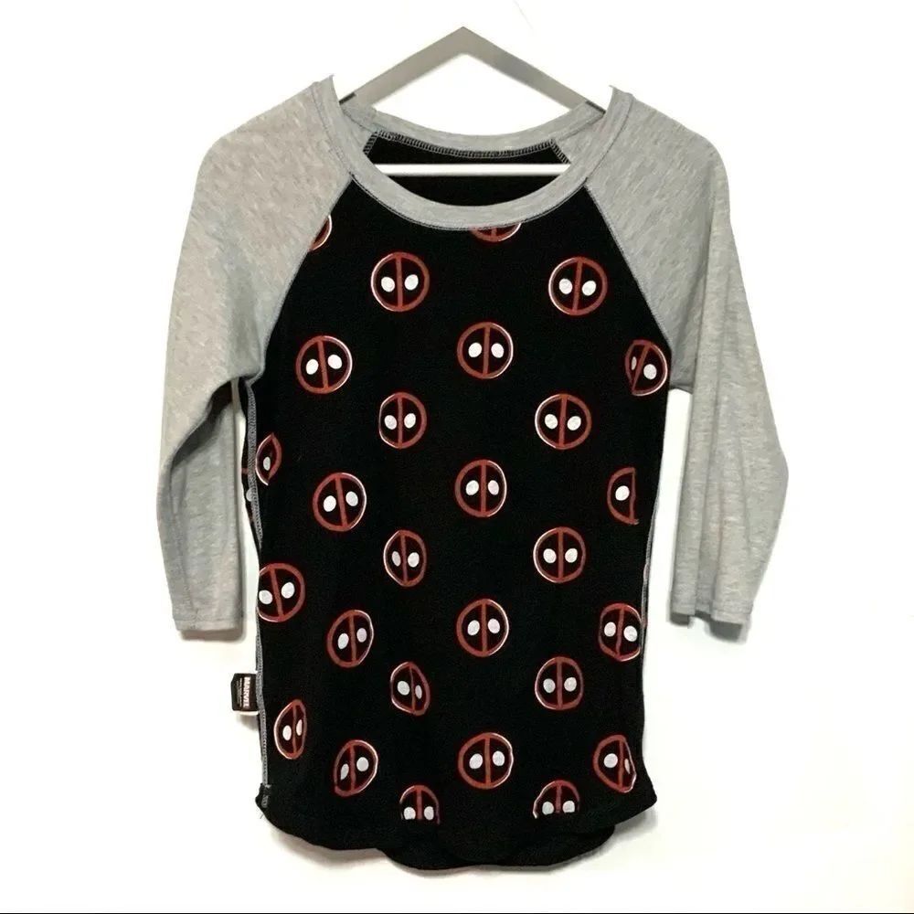 Marvel Dead Pool reversible baseball tee medium - Picture 5 of 5